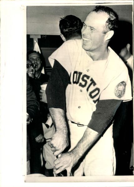 1967 Eddie Mathews 500th Home Run Celebration Houston Astros "TSN Collection Archives" Original 7" x 10" Photo (Sporting News Collection Hologram/MEARS LOA)