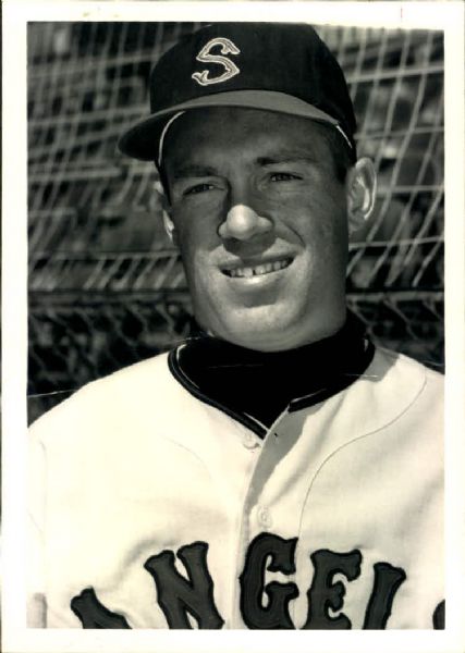 1966 Mike White Seattle Angels PCL "TSN Collection Archives" Original 5" x 7" Photo (Sporting News Collection Hologram/MEARS LOA)