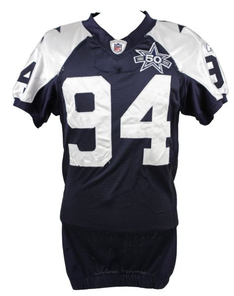 2010 DeMarcus Ware Dallas Cowboys Game Worn Throwback Jersey w/Cowboys Steiner LOA MEARS A10