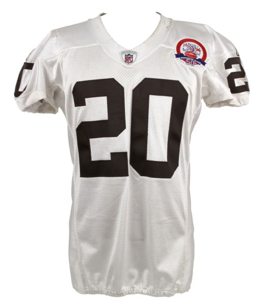 2009 Brian Dawkins Denver Broncos Game Worn Throwback Jersey AFL Patch NFL Auctions PSA/DNA LOA MEARS A10