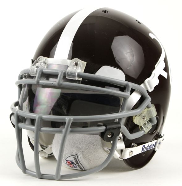 2009 Brian Dawkins Denver Broncos Game Worn Throwback Helmet Broncos LOA & MEARS Auction House Letter