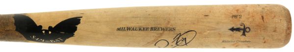 2003-04 Prince Fielder Milwaukee Brewers (Minor League) Sam Bat Professional Model Game Bat (MEARS LOA)