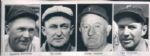 1900s-30s Rogers Hornsby Ty Cobb Honus Wagner Pie Traynor "Boston Herald Archives" Original 3" x 7.5" Photo (Boston Herald Hologram/MEARS LOA)