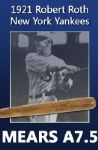 1921 Bobby Roth New York Yankees H&B Louisville Slugger Professional Model Game Used Bat (MEARS A7.5)