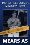1953-60 Eddie Mathews Milwaukee Braves Hillerich & Bradsby Game Used Team Index Bat (MEARS A5)