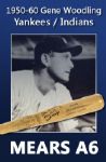 1950-60 Gene Woodling Autographed H&B Louisville Slugger Professional Model Game Bat (MEARS A6)