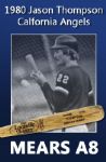 1980 Jason Thompson California Angels Louisville Slugger Professional Model Game Bat (MEARS A8)