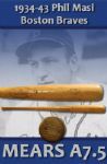 1934-43 Phil Masi H&B Professional Model Game Used Bat Boston Bees (MEARS A7.5)