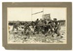 1921 Curly Lambeau Green Bay Packers 14"x19" Rookie Action Mounted Original Studio Photo - First Glimpse at the Birth of a Franchise (Buff Wagner Estate) MEARS LOA