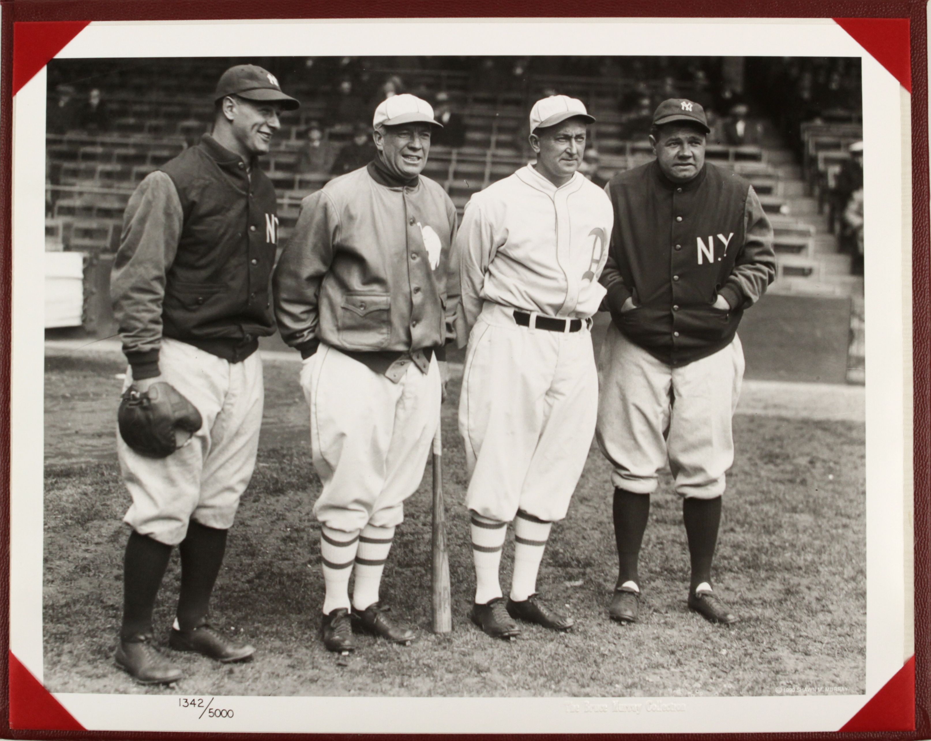 Lot Detail Depiction Of Lou Gehrig Tris Speaker Ty Cobb Babe
