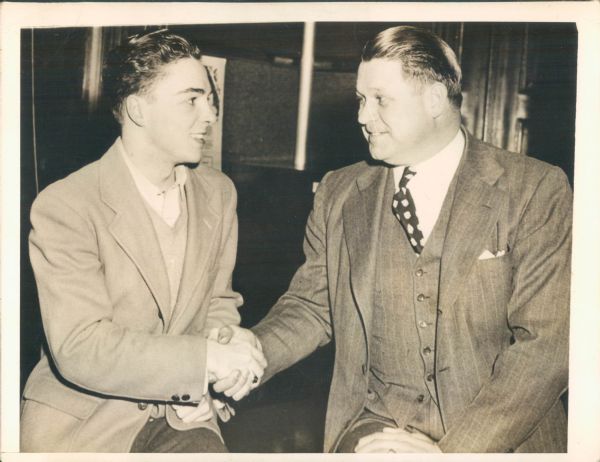 1940s Jimmie Foxx with Fan "TSN Collection Archives" Original 6" x 8" Photo (Sporting News Collection Hologram/MEARS Photo LOA)