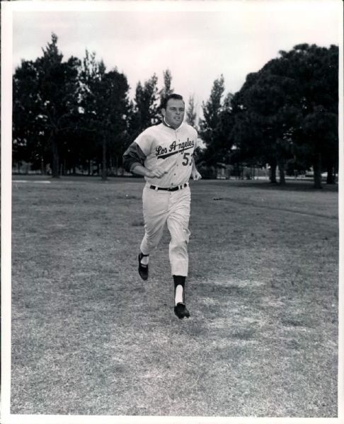 1964 Don Drysdale Los Angeles Dodgers "TSN Collection Archives" Original 8" x 10" Photo (Sporting News Collection Hologram/MEARS LOA)
