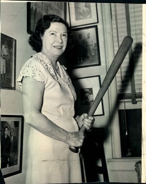 1956 Claire Ruth Wife of Babe "Boston Herald Collection Archives" Original 6.5" x 8" Photo (BH Hologram/MEARS LOA)