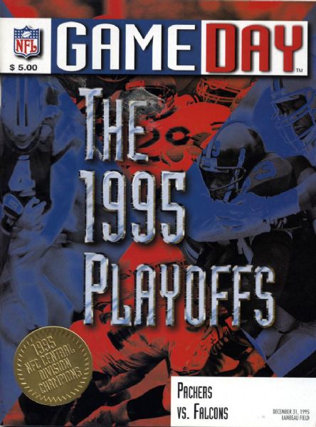1995 Green Bay Packers Atlanta Falcons NFC Wild Card Round Playoff Program