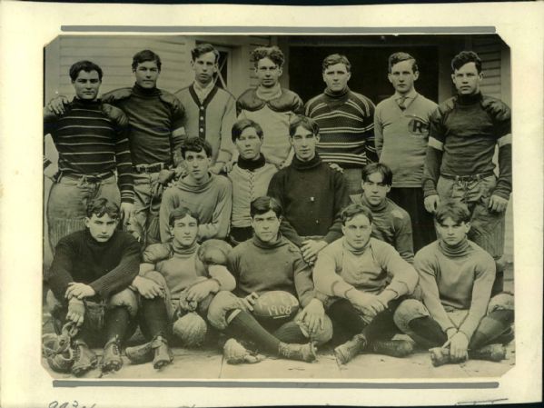 1908 Renton Volunteer Fire Department Football Team Photo "TSN Collection Archives" Original 7" x 9.5" Photo (Sporting News Collection Hologram/MEARS LOA)