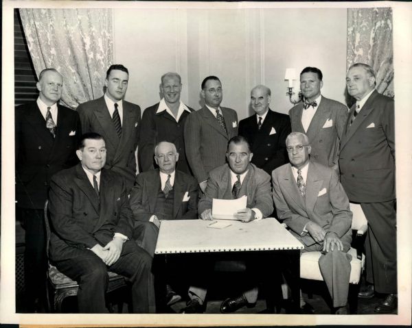 1949 Meeting of American League Club Owners "TSN Collection Archives" Original 7" x 9" Photo (Sporting News Collection Hologram/MEARS LOA)