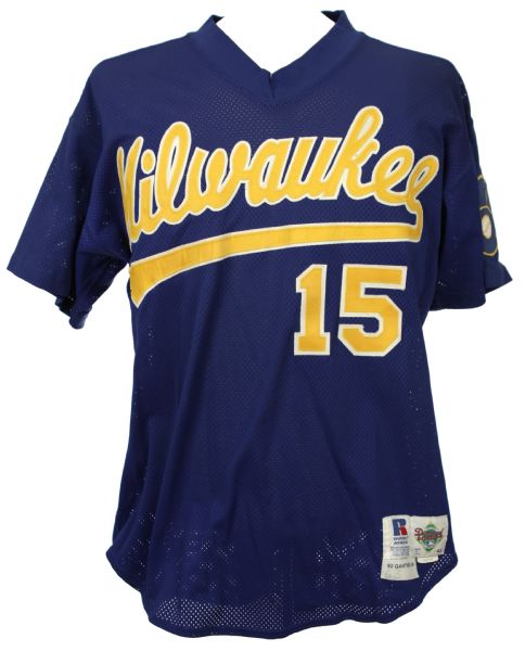 1992-93  Milwaukee Brewers #15 Batting Practice Jersey 