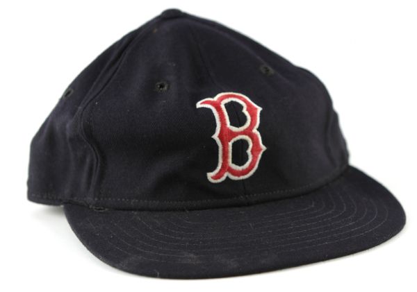1970-85 circa Boston Red Sox Devon Game Worn Cap (MEARS LOA)