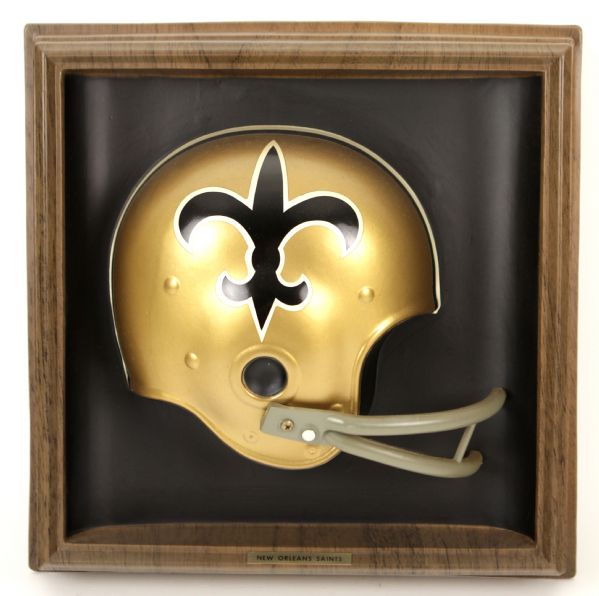 1969-70 Circa New Orleans Saints NFL Football Helmet Plaque