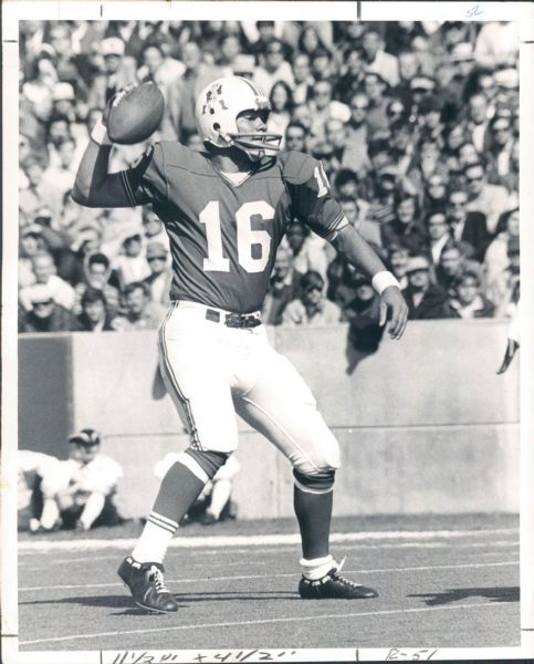 1972-87 Jim Plunkett  Oakland Raiders New England Patriots "TSN Collection Archives" Original Photos (Sporting News Collection Hologram/MEARS LOA) - Lot of 7