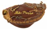 1990s Mike Piazza Los Angeles Dodgers Professional Model Glove - Name Embroidered (MEARS Auction LOA)