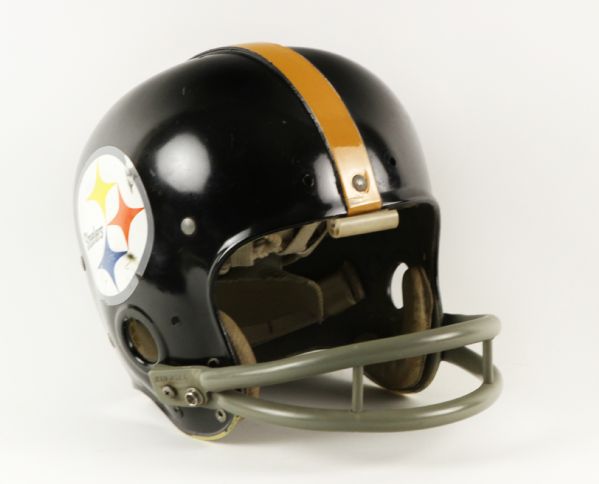 1968-69 Circa Pittsburgh Steelers Game Worn Suspension Helmet - MEARS LOA 