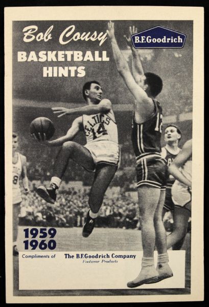 1959-60 Bob Cousy Boston Celtics Basketball Hints Booklet