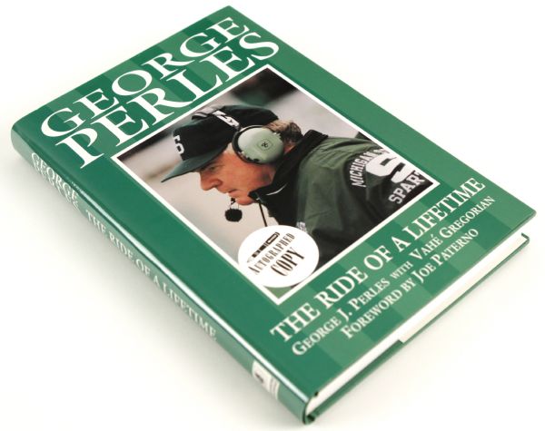 1995 George Perles MSU Spartans Signed The Ride of a Lifetime Hardcover Book 