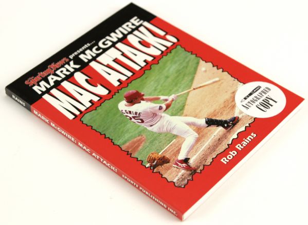 1998 Mark McGwire St. Louis Cardinals Mac Attack Book Signed by Author 