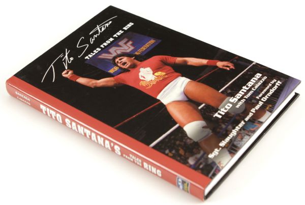 2008 Tito Santana WWF Superstar Signed Hardcover Book 34/50 