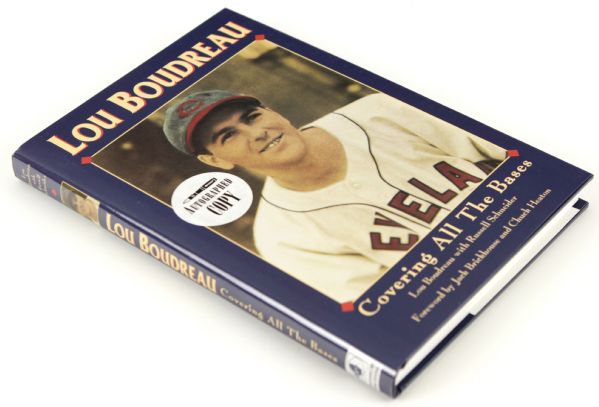 1993 Lou Boudreau Cleveland Indians Signed Covering All Bases Book  - JSA