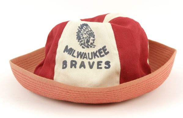 1953-55 circa Milwaukee Braves Fishermans Cap 