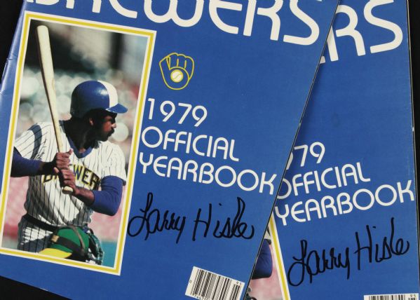 1979 Milwaukee Brewers Signed Team Yearbook - Lot of 2 w/ Bud Selig - JSA 