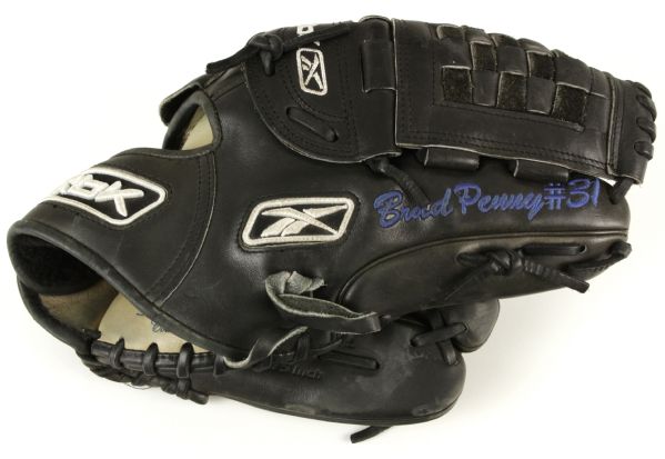 2007 Brad Penny Los Angeles Dodgers Game Worn Signed Glove From All Star Season - JSA & MEARS LOA 