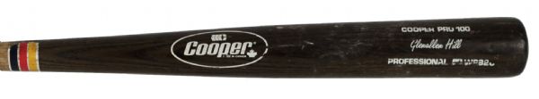 1990-91 Glenallen Hill Blue Jays/Indians Cooper Professional Model Game Used Bat (MEARS A8)