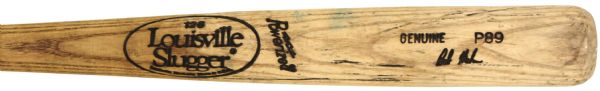 1990 Bob Melvin Baltimore Orioles H&B Louisville Slugger Professional Model Game Used Bat (MEARS LOA) Ex-County Stadium