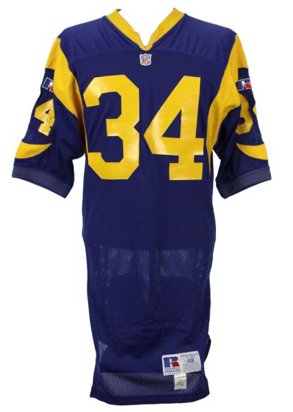 1992-94 Tim Lester Los Angeles Rams Game Worn Jersey - Graded MEARS A8 