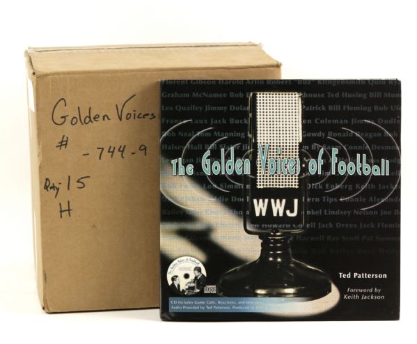 2004 The Golden Voice of Football Hardcover Book w/CD - Lot of 15