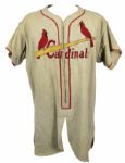 1951 Ted Wilks St. Louis Cardinals Game Worn Road Jersey - First Year Style (MEARS LOA)