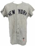 1967 Lou Clinton New York Yankees Game Worn Flannel Jersey - MEARS A10