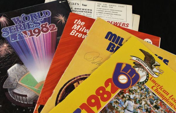 1970-82 Milwaukee Brewers Program Yearbook Publication - Lot of 6