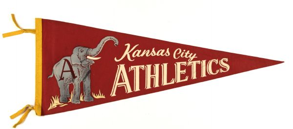 1957-67 Kansas City Athletics Full Size Pennant 