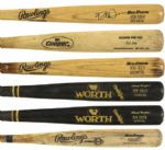 1990 circa Rob Deer Milwaukee Brewers Game Used Bat Collection (6) MEARS Authentic LOA