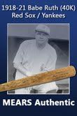 1918-21 Babe Ruth Red Sox/Yankees 40K Louisville Slugger Professional Model Game Bat (MEARS LOA)