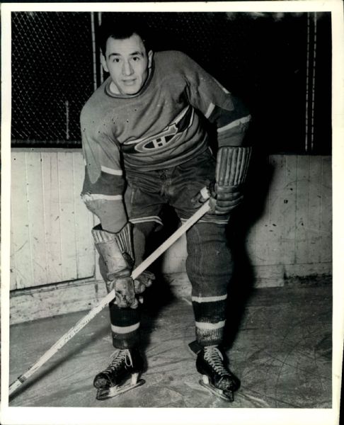 1942-43 Bert Gardiner & Joe Benoit Montreal Canadiens Original 8" x 10" Photos - Lot of 3 (MEARS LOA) 