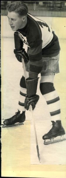 1928 Harry Connor Boston Bruins Original 3.5" x 9.5" Photo (MEARS LOA)