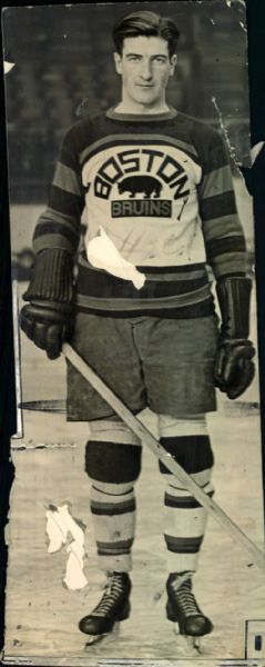 1930 Marty Barry Boston Bruins Original 3.5" x 9.5" Photo (MEARS LOA)