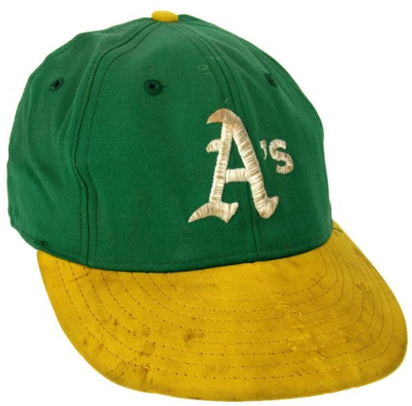 1971-76 Era  Reggie Jackson Oakland Athletics Game Worn Hat - Reggie Jackson Collection
