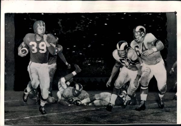 1954-62 Hugh McElhenny SF 49ers Minnesota Vikings "Seattle Times Archives" Original Photos - Lot of 4 (ST Hologram/MEARS LOA) 