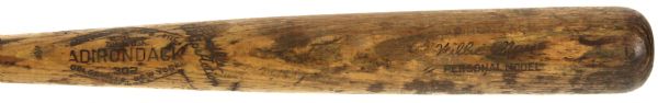 1951-57 Willie Mays New York Giants Adirondack Professional Model Team Index Bat (MEARS Authentic)